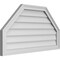 Ekena Millwork Octagonal Top Surface Mount PVC Gable Vent w/ 2"W x 1-1/2"P Brickmould Frame, 36"W x 20"H GVPOT36X2002SN - alternate 4